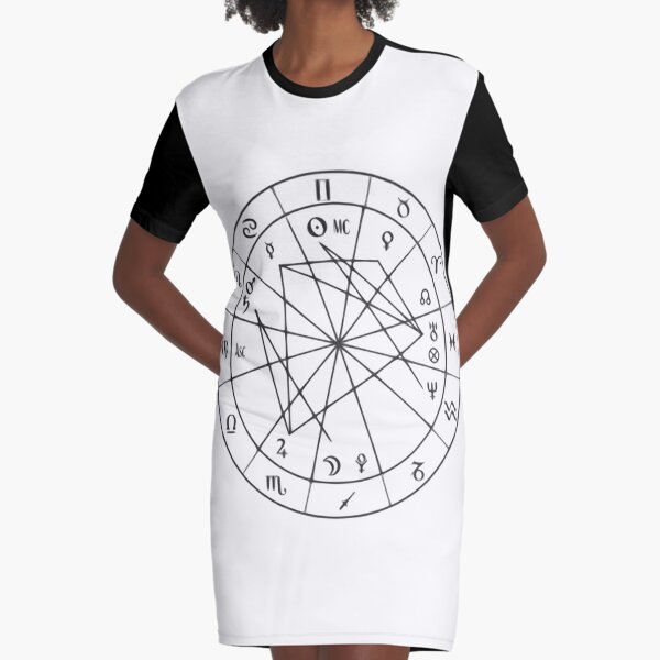 Throughout most of its history, astrology was considered a scholarly tradition and was common in academic circles, often in close relation with astronomy, alchemy, meteorology, and medicine.  Graphic T-Shirt Dress