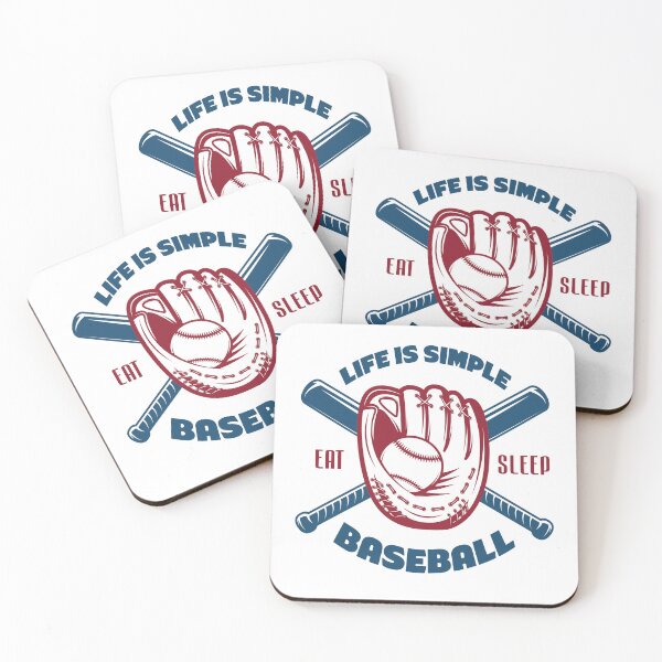Item preview, Life is simple eat sleep baseball designed and sold by smallcatvn.