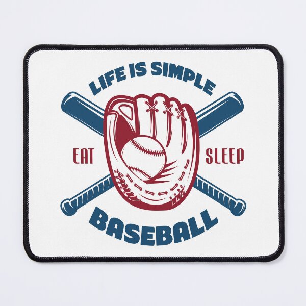 Artikelvorschau, Das Leben ist einfach, essen, schlafen, Baseball entworfen und verkauft von smallcatvn.