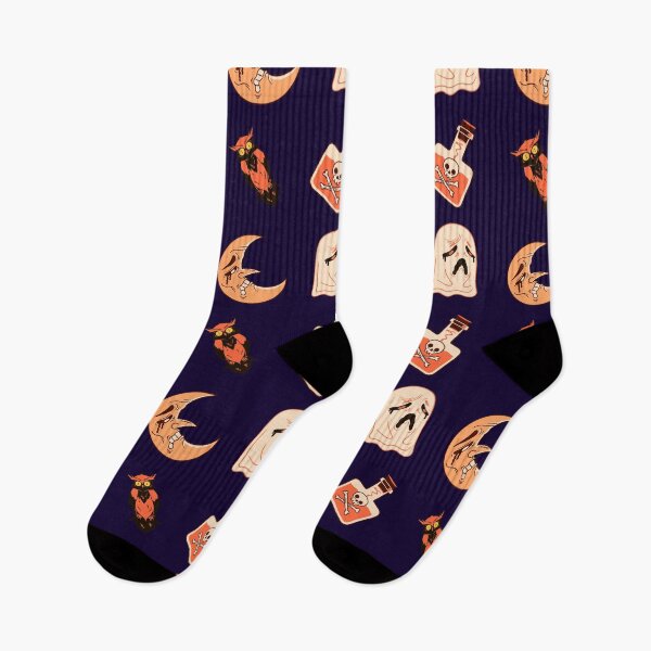 Aperçu de l'œuvre Halloween Boo et la lune de hibou avec Happy Halloween créée et vendue par Leoster.
