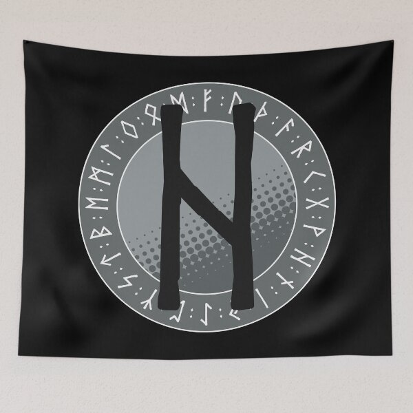 Item preview, Viking Runes and Runic Symbols - Hagalaz (Hail) designed and sold by iscaStudioArt.