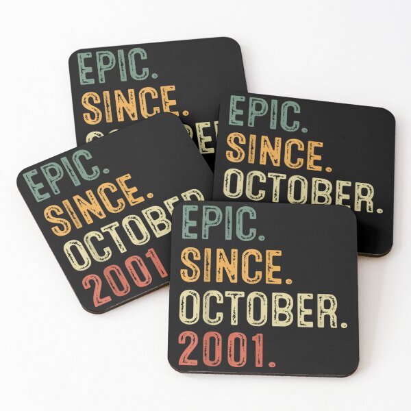 Item preview, 21 Year Old Epic Since October 2001 Vintage 21th Birthday designed and sold by Axelhellquis.