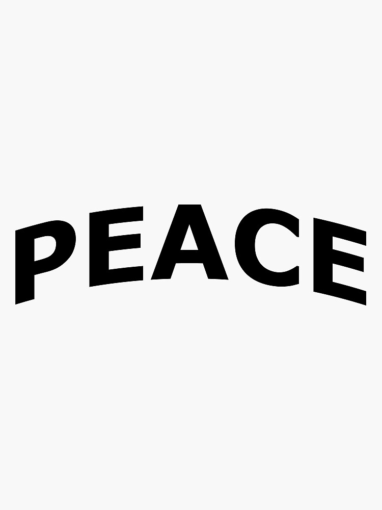 Peace Logo Sticker For Sale By Minimalstore2 Redbubble