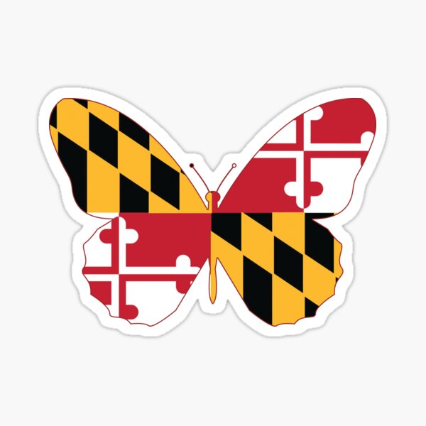 Maryland Butterfly Sticker