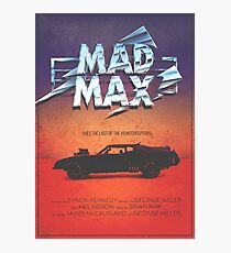The Last of the V8's - Vintage Custom Mad Max Poster Photographic Print
