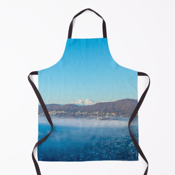 Item preview, Snowcapped Mountain Peak Monte Rosa Above Cloudscape and Lake Lugano designed and sold by Mats Silvan.
