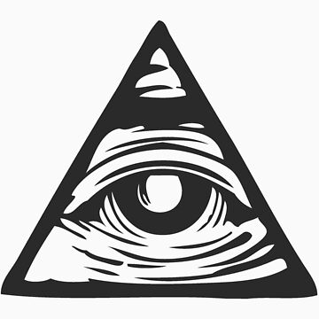 Illuminati eye Sticker for Sale by mamisarah