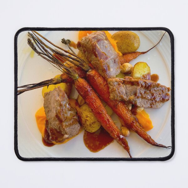 Item preview, Luxury Plate with Meat and Carrots on a Plate designed and sold by Mats Silvan.
