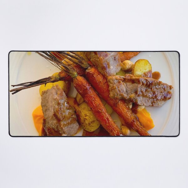 Item preview, Luxury Plate with Meat and Carrots on a Plate designed and sold by Mats Silvan.