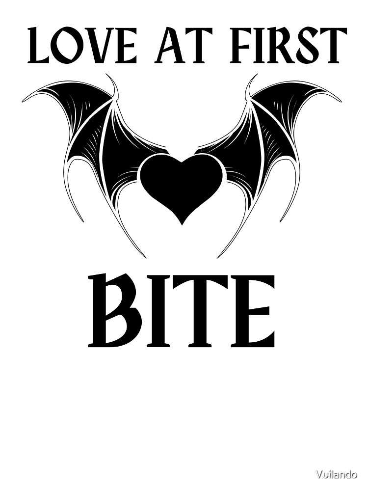 Love At First Bite | Dracula Puns | Gifts For Horror Fans | Halloween Gift  Ideas | Dracula Funny Quotes