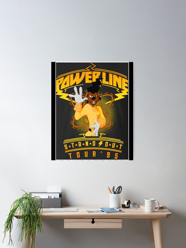 Thumbnail 1 of 3, Poster, retro powerline cartoon tour tshirt Classic designed and sold by ZOEYMARTIN123.
