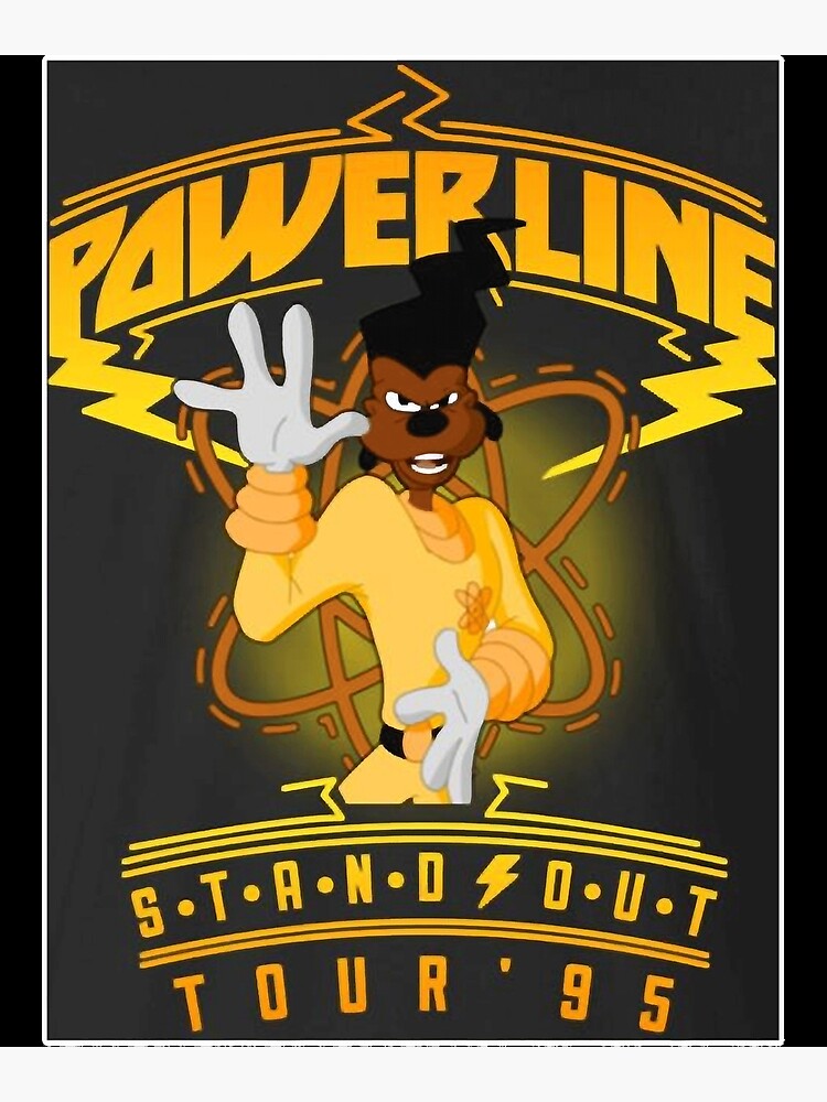 Thumbnail 3 of 3, Poster, retro powerline cartoon tour tshirt Classic designed and sold by ZOEYMARTIN123.