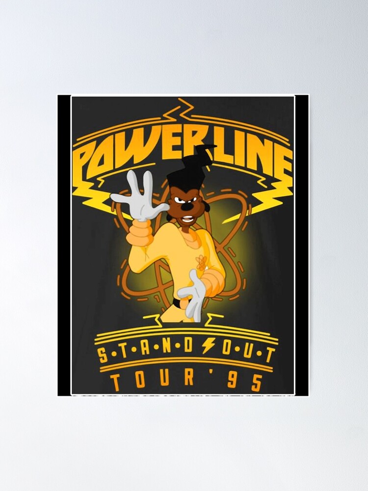 Thumbnail 2 of 3, Poster, retro powerline cartoon tour tshirt Classic designed and sold by ZOEYMARTIN123.