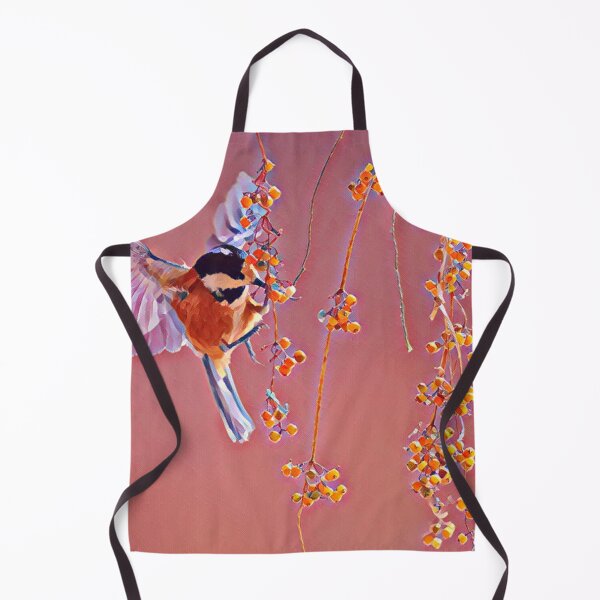 Item preview, Fluttering Tit Eating Berries designed and sold by Inyeneart.