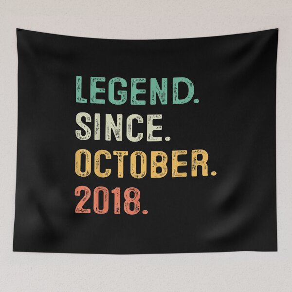 Item preview, Legend Since October 2018 4th Birthday Gifts 4 Years Old Boy designed and sold by Axelhellquis.