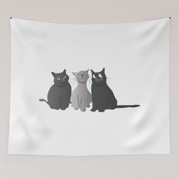 Item preview, Three black cats are triple misfortune designed and sold by Art-of-Rory.