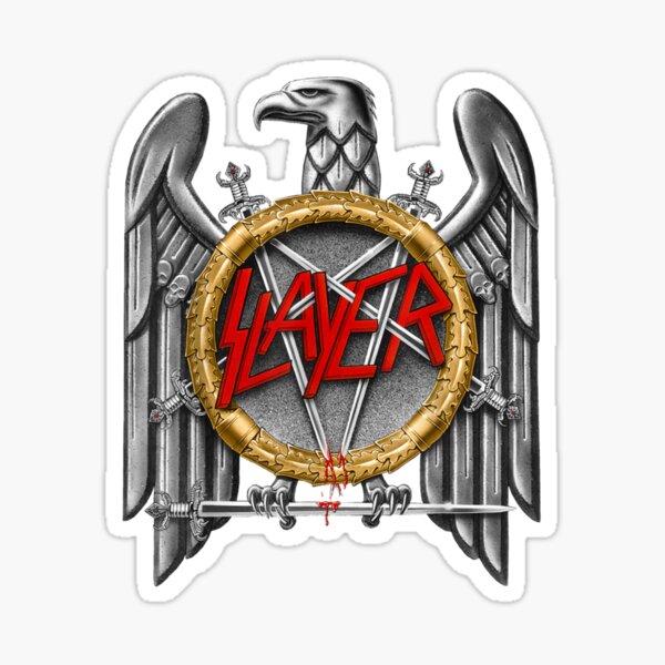 Slayer silver eagle Sticker