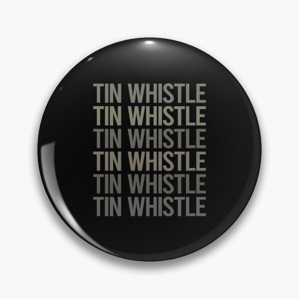 Item preview, Gray Text Art Tin Whistle Flageolet designed and sold by TartSpiderWeb.
