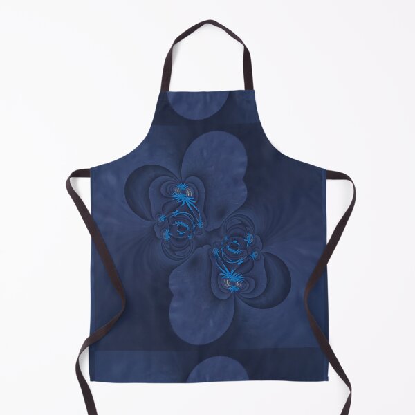 Item preview, inkblot cartoon doodle butterfly style design in cobalt and bright blue designed and sold by mister-john.