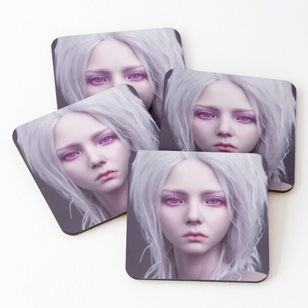 Item preview, Annalise, sister of Lorelei | Banshee | The Frightful Banshee | White Haired Witch | Powerful Witch | Good Witch | Portrait designed and sold by Petko Georgiev.