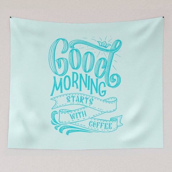 Item preview, Good morning starts with coffee green designed and sold by DigitalArt BoutiqueRS.