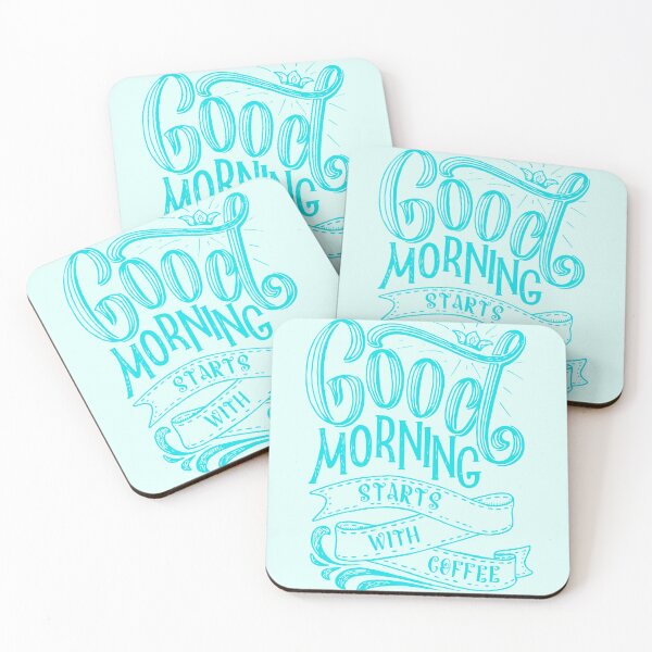 Item preview, Good morning starts with coffee green designed and sold by DigitalArt BoutiqueRS.