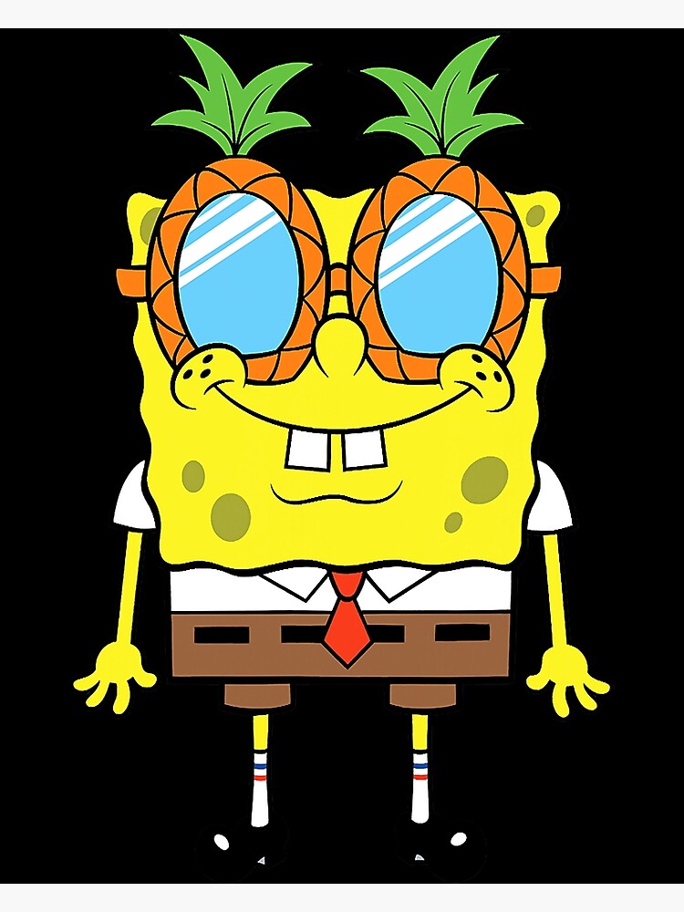 "Spongebob Squarepants Pineapple Glasses" Poster for Sale by
