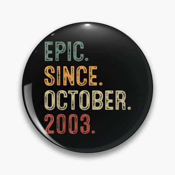 Item preview, 19 Year Old Epic Since October 2003 Vintage 19th Birthday designed and sold by Axelhellquis.