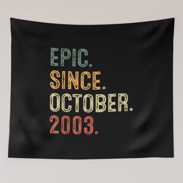 Item preview, 19 Year Old Epic Since October 2003 Vintage 19th Birthday designed and sold by Axelhellquis.