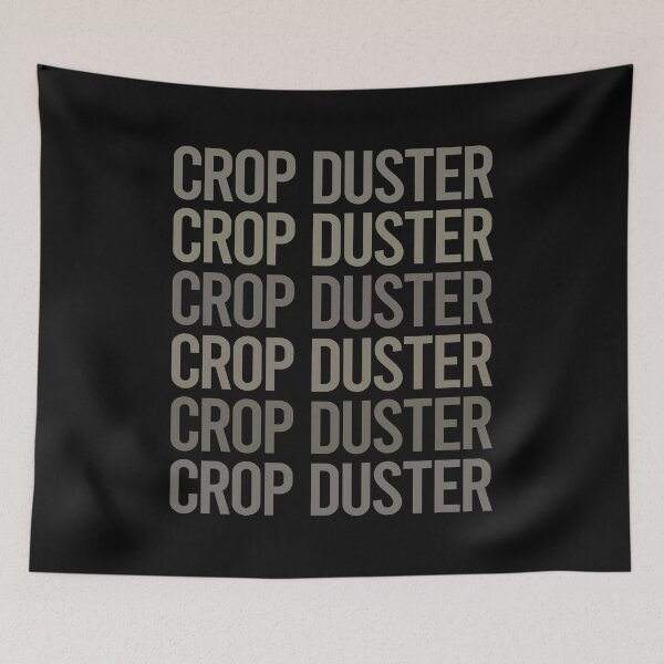 Item preview, Gray Text Art Crop Duster designed and sold by TartSpiderWeb.
