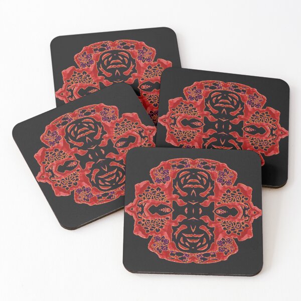 Item preview,  HALLOWEEN ABSTRACT FLOWERS ROSES TATTOO SKULL MUSIC POSITIVE DEATH. designed and sold by Ralek.