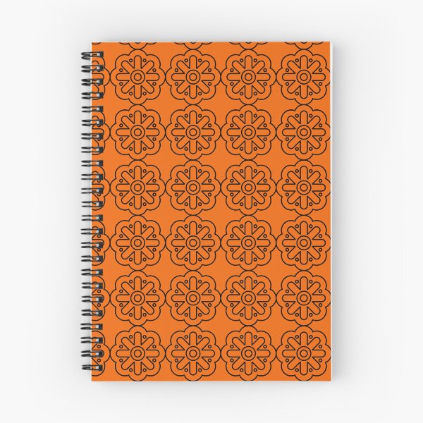 Item preview, Geometric Pattern: Seljuk: Tangerine Black designed and sold by Red Wolf.