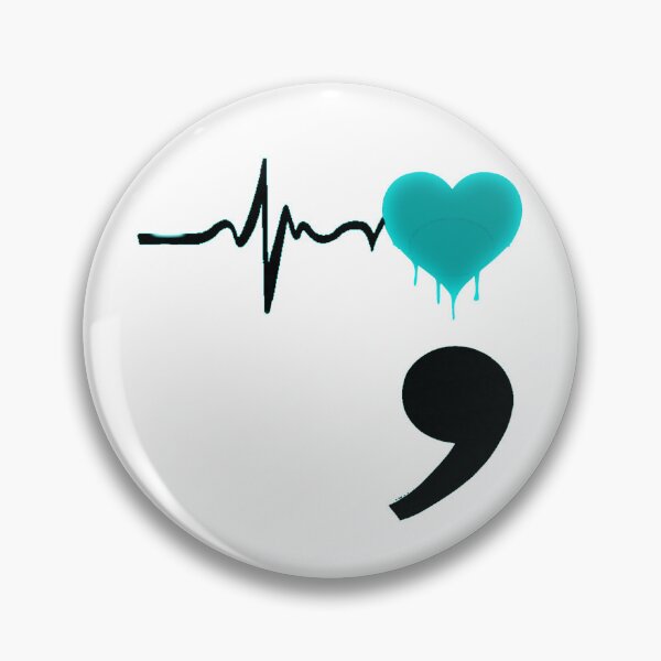 Item preview, Semicolon - green hart designed and sold by UNIX-G.