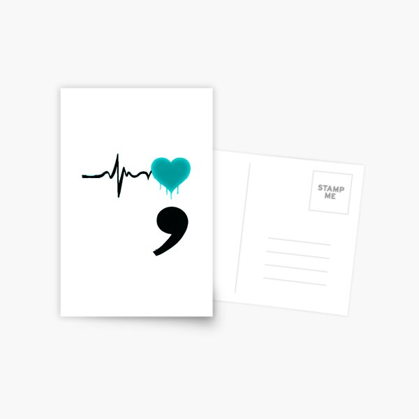 Semicolon Tattoo Postcards for Sale | Redbubble Semicolon Tattoo Postcards for Sale | Redbubble
