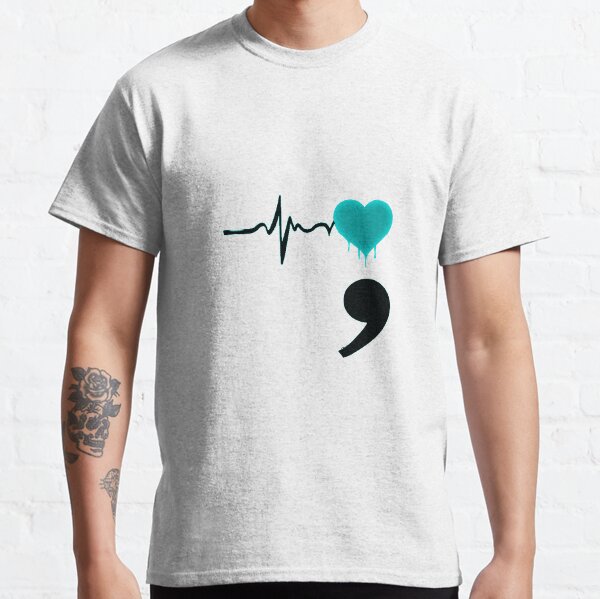 Semicolon Tattoo T-Shirts for Sale | Redbubble Semicolon Tattoo T-Shirts for Sale | Redbubble