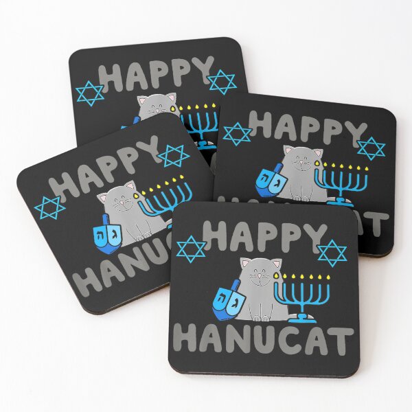 Item preview, Happy Hanucat Cat Menorah Hanukkah Regalo divertido designed and sold by Axelhellquis.