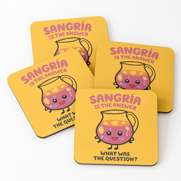 Item preview, Sangria is the answer designed and sold by VinagreShop.