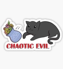 Chaotic Evil D&D Cat Sticker
