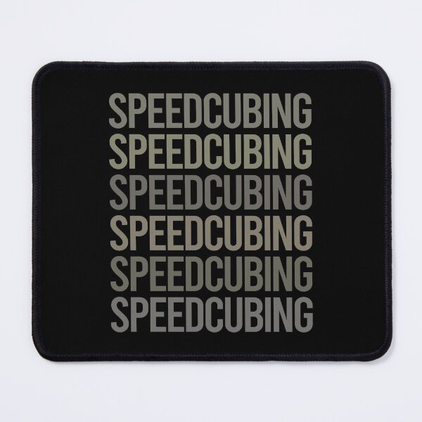 Item preview, Gray Text Art Speedcubing Speedcube Speedcuber Speed Cubing designed and sold by TartSpiderWeb.