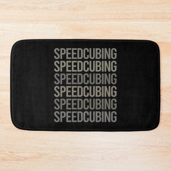 Item preview, Gray Text Art Speedcubing Speedcube Speedcuber Speed Cubing designed and sold by TartSpiderWeb.
