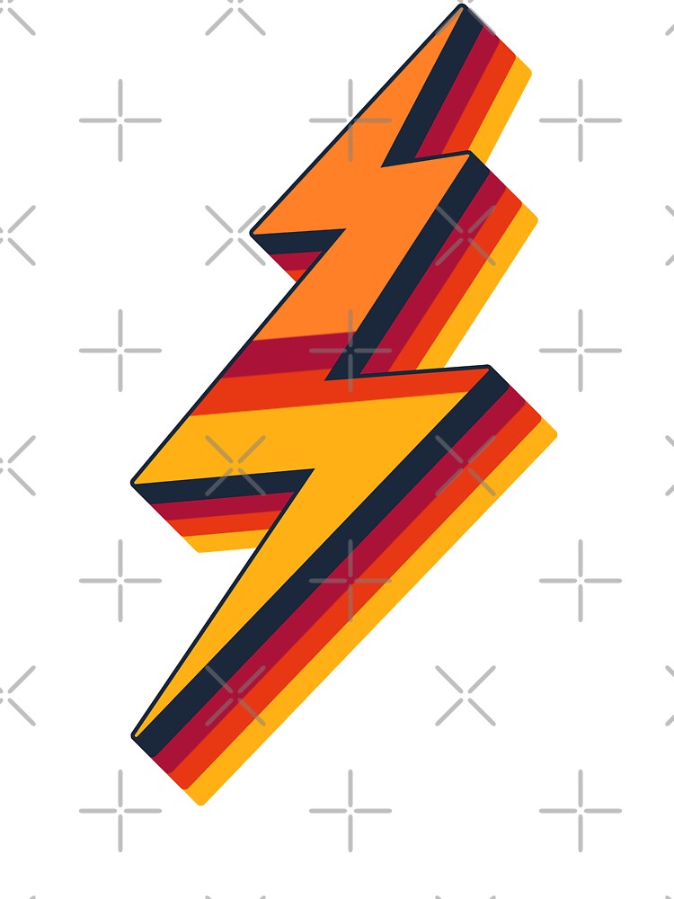 3D Lightning Bolt - 3D Colorful Lightning bolt