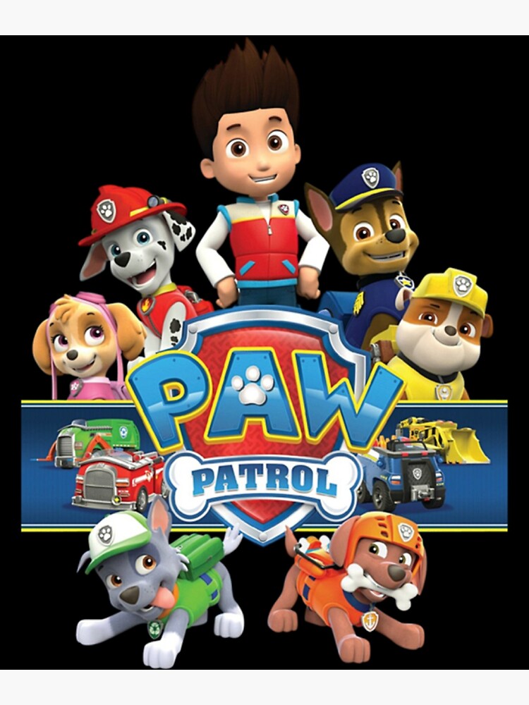 "Paws Patrols Characters" Poster for Sale by JUNIPERSTEVEN Redbubble