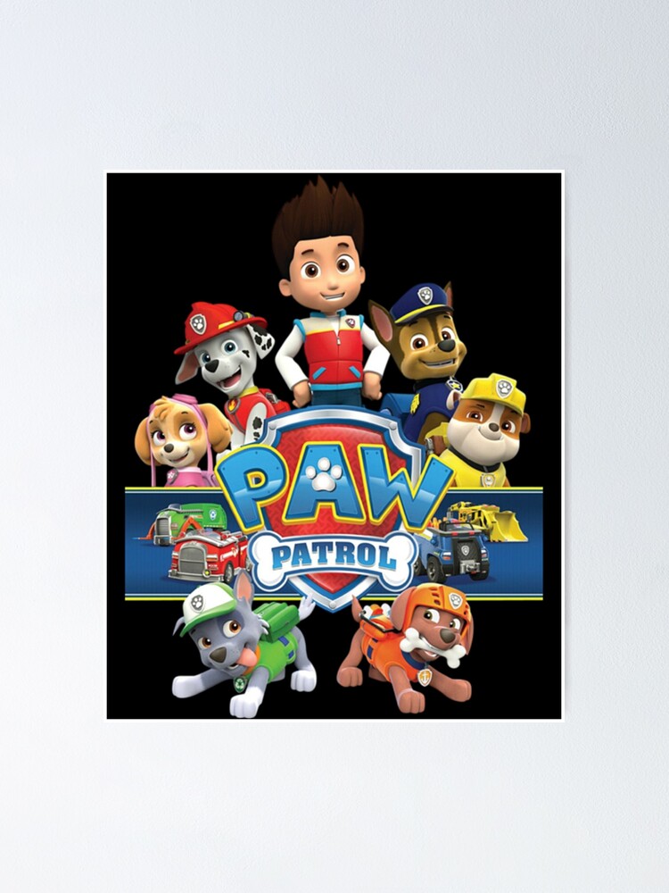 "Paws Patrols Characters" Poster for Sale by JUNIPERSTEVEN Redbubble