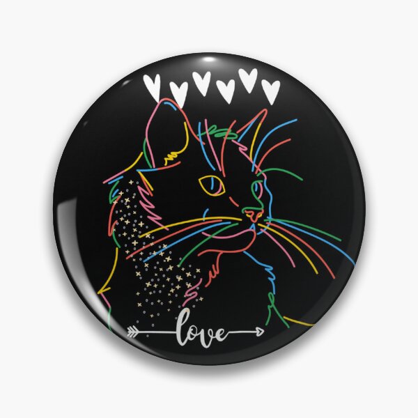 Item preview, cool colorful cat sticker designed and sold by sonicwork.