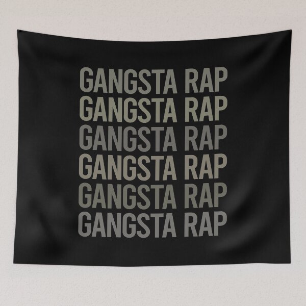Item preview, Gray Text Art Gangsta Rap Rapping Rapper designed and sold by TartSpiderWeb.