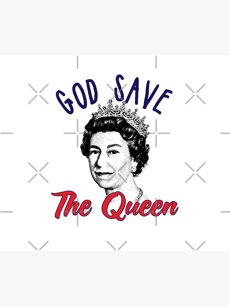 Disover God Save The Queen Elizabeth 2 Queen of England 2022 Tee Shower Curtain
