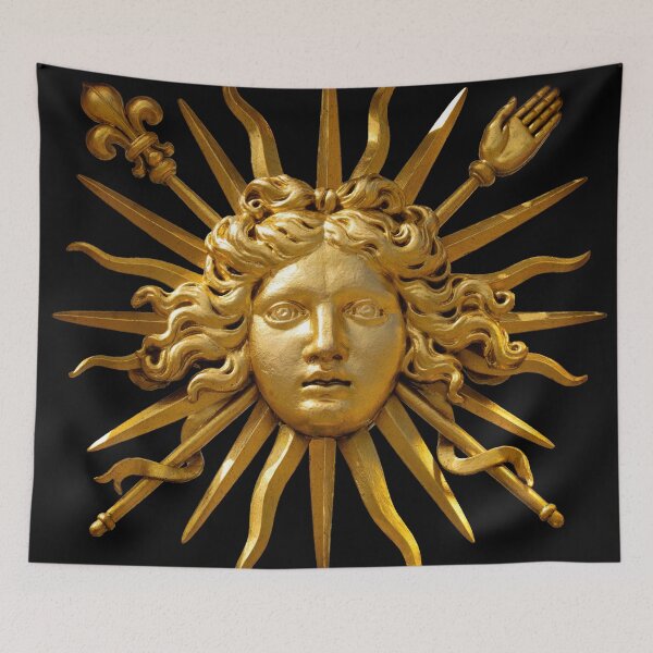 Item preview, Symbol of Louis XIV the Sun King - Black Background designed and sold by Ulysse Pixel.