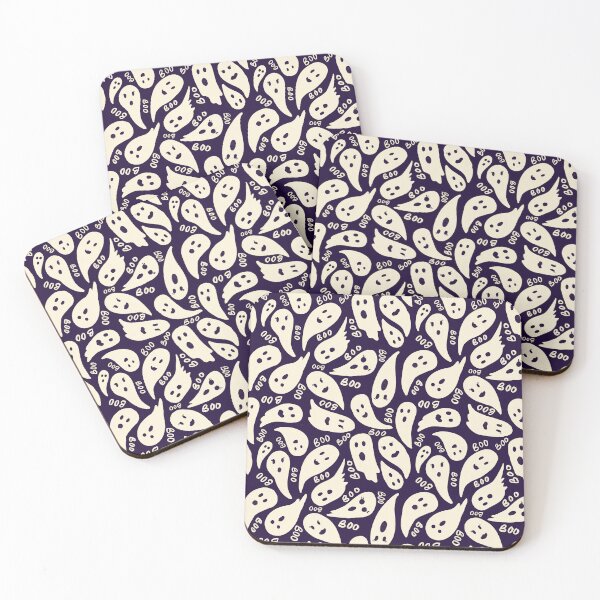 Item preview, Dark Navy Cute Ghosts  designed and sold by ArtforSoul21.