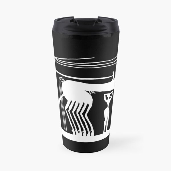 Ancient Greek Chariot in white Travel Mug