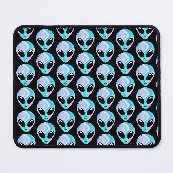 Item preview, Alien head - Holographic blue skin designed and sold by AreaStickers.